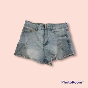 Denim shorts